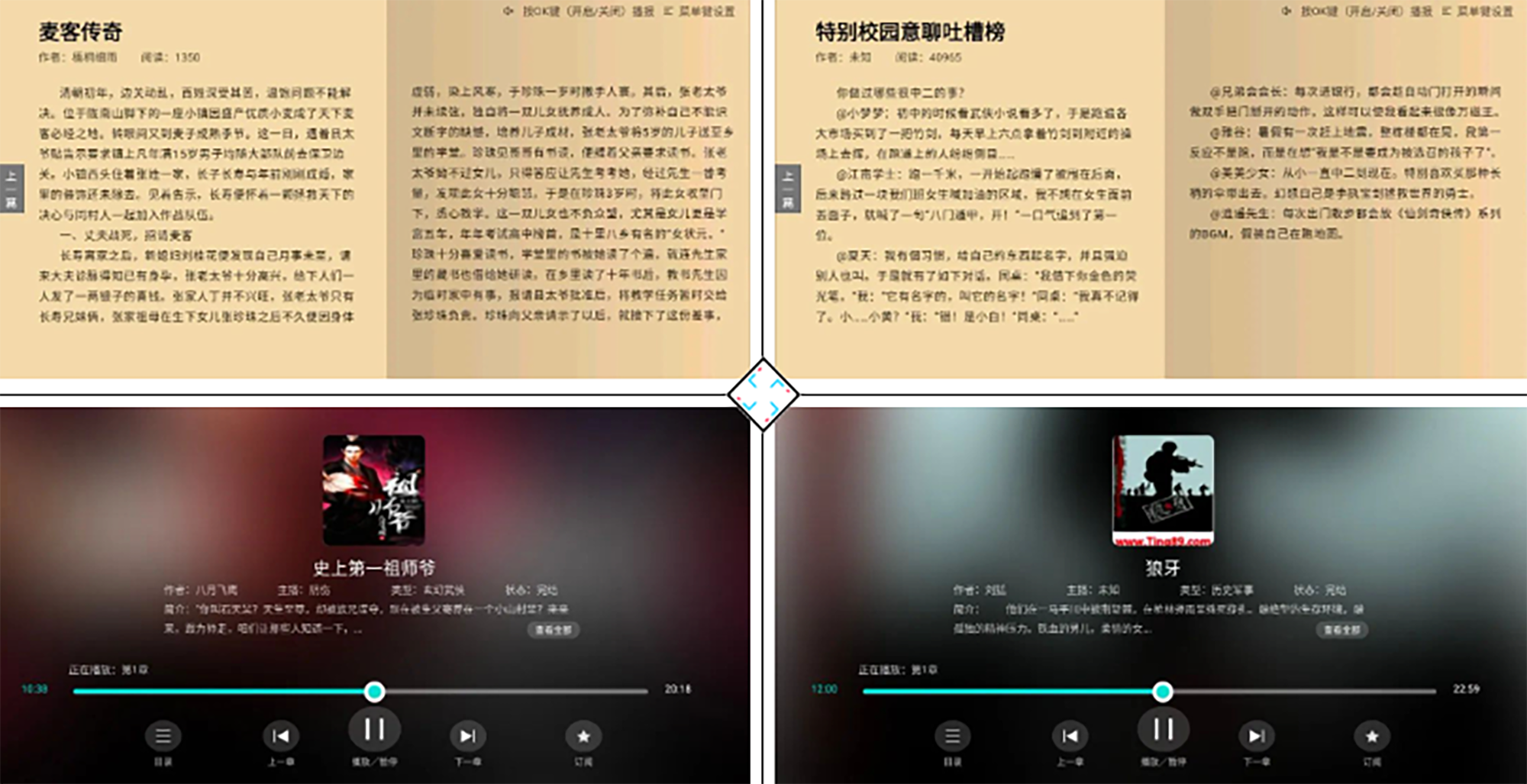 电视盒子丨​熊猫阅读_2.0.0，大屏阅读更舒适，已解锁会员功能